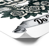 Tot de dood ons scheidt Skelet Bruid En Bruidegom  Poster (Hoek)