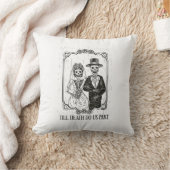 Tot de dood ons scheidt skelet bruidspaar - kussen (Deken)