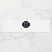 Tot de dood ons scheidt Skelet Dansfeest Klassieke Waterfles Etiket (Enkel label)