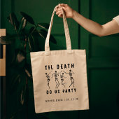Tot de Dood Ons Scheidt Skelet Jonggezellenfeestje Tote Bag