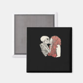 Tot de dood ons scheidt Skelet Kunst Klassieker Magneet (Voorkant / Achterkant)