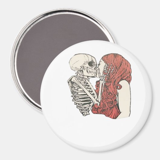 Tot de dood ons scheidt Skelet Kunst Klassieker Magneet (Voorkant / Achterkant)