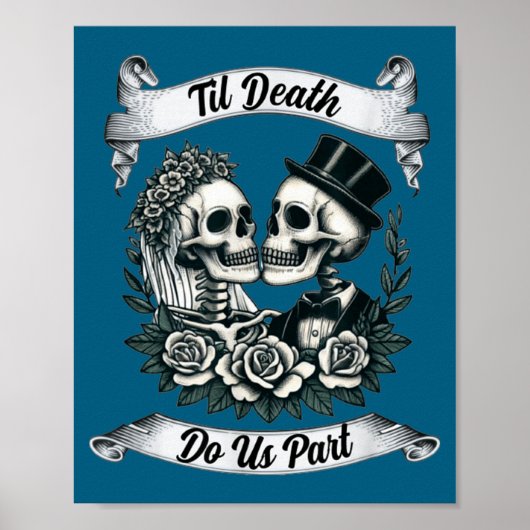 Tot de Dood Ons Scheidt Skelet Poster (Voorkant)
