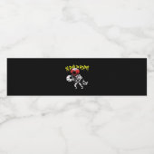 Tot de dood ons scheidt – Skeletkoppel voor altijd Waterfles Etiket (Enkel label)