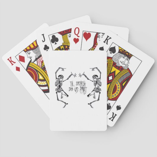 Tot de dood ons scheidt Skeletontwikkeling Pokerkaarten (Achterkant)