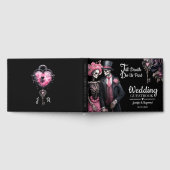 Tot de dood ons scheidt | Skeletten Gotische bruil Gastenboek (Volledig)