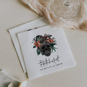 Tot de dood ons scheidt Skull Halloween Bruidsfees Servet