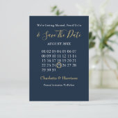 Tot de Dood Ons Scheidt Suiker Schedels Bruiloft Save The Date (Staand voorkant)