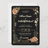 Tot de dood ons scheidt | Tarot bruiloft uitnodigi Kaart (Voorkant)