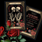 Tot de dood ons scheidt | Tarot bruiloft uitnodigi Kaart