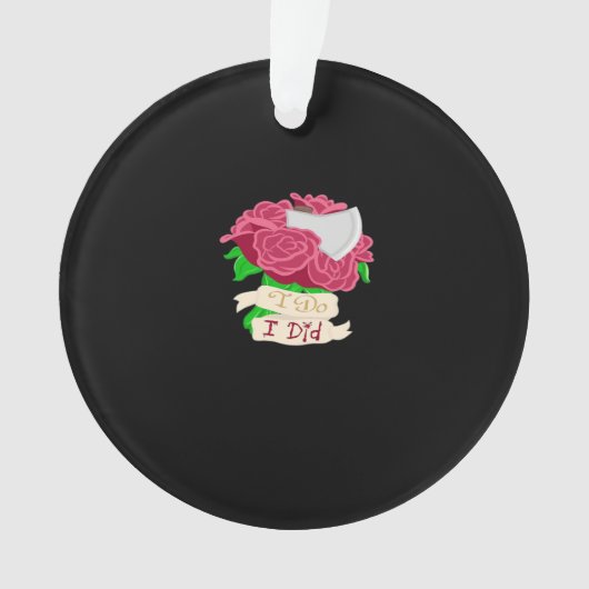 Tot de dood ons scheidt - tot het einde citaat ornament (voorkant)