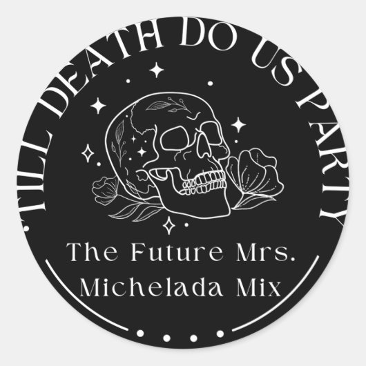 Tot de Dood Ons Scheidt Uitstapje Drink Sticker (Voorkant)