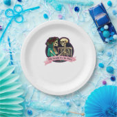 Tot de dood ons scheidt Valentijn Art – Spooky Sch Papieren Bordje (Feest)