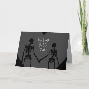 Tot de dood ons scheidt Valentijnskaart opt7 Bedankkaart
