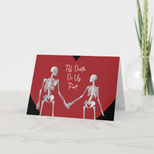 Tot de dood ons scheidt Valentijnskaart optie 2 Bedankkaart
