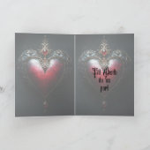 Tot de dood ons scheidt valentijnskaarten kaart (Binnen)