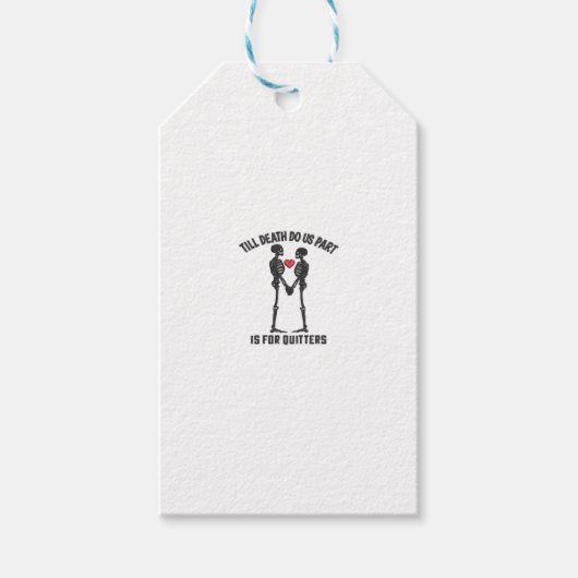 Tot de dood ons scheidt valentijnsontwerp  cadeaulabel (Voorkant)