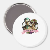 Tot de dood ons scheidt valentijnsskelet Klassiek Magneet (Voorkant / Achterkant)