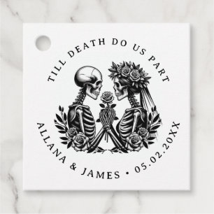 Tot de dood ons scheidt van Gothic Bedankjes Labels
