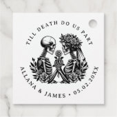 Tot de dood ons scheidt van Gothic Bedankjes Labels (Achterkant)