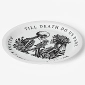 Tot de dood ons scheidt van Gothic Papieren Bordje (Gekanteld)