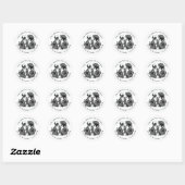 Tot de dood ons scheidt van Gothic Ronde Sticker (Vel)