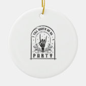 Tot de dood ons scheidt Verjaardagscadeaus Retro v Keramisch Ornament (Voorkant)