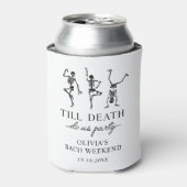 Tot de dood ons scheidt vrijgezellenweekend  blikjeskoeler (Blikje Voorkant)