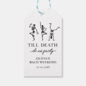 Tot de dood ons scheidt vrijgezellenweekend  cadeaulabel (Voorkant)