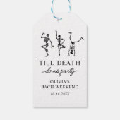 Tot de dood ons scheidt vrijgezellenweekend  cadeaulabel (Achterkant)