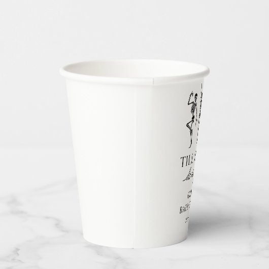 Tot de dood ons scheidt vrijgezellenweekend  papieren bekers (Rechts)