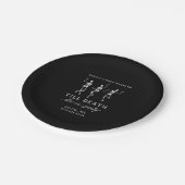 Tot de dood ons scheidt vrijgezellenweekend papieren bordje (Gekanteld)