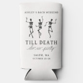 Tot de dood ons scheidt vrijgezellenweekend seltzer blikjeskoeler (Voorkant)