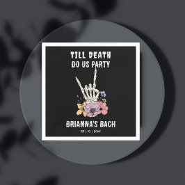 Tot de dood ons scheidt vrijgezellenweekend servet