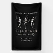 Tot de Dood Ons Scheidt Vrijgezellenweekend Spandoek (Verticaal)