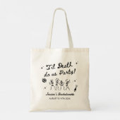 Tot de dood ons scheidt vrijgezellenweekend  tote bag (Achterkant)