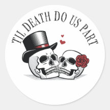 Tot de Dood Ons Scheidt Witte Sticker
