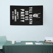 Tot de dood ons Skeleton Custom Black Spandoek (Beurs)