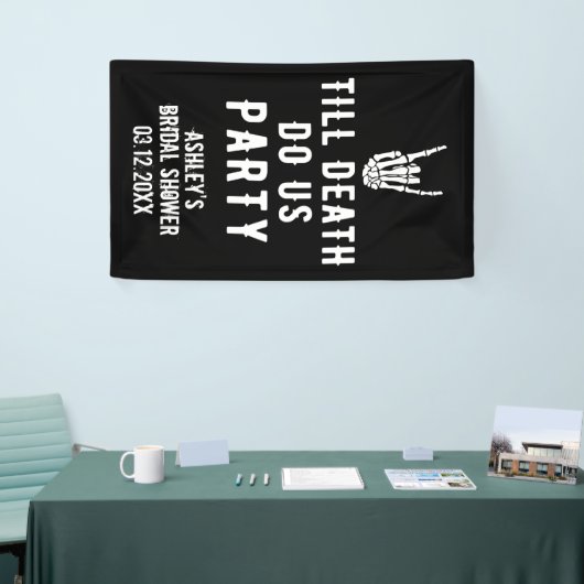 Tot de dood ons Skeleton Custom Black Spandoek (Beurs)