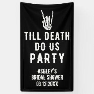 Tot de dood ons Skeleton Custom Black Spandoek
