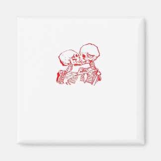 Tot de dood ons uit elkaar doet (rood transparant) magneet