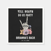 Tot de dood ons uitgaansweekend viert servet (Voorkant)