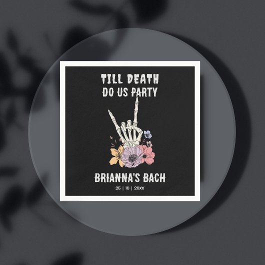 Tot de dood ons uitgaansweekend viert servet