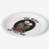 'Tot de dood papieren Borden Bordje (Gekanteld)