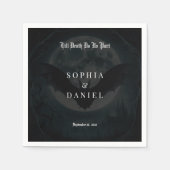 Tot de dood romantische vleermuizen maanlicht goti servet (Voorkant)