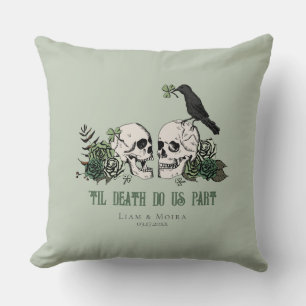 Tot de Dood Sage Gotische St. Patrick's Day Bloeme Kussen