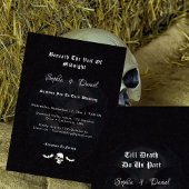 Tot de dood schedel vleermuizen spitsen gotische b kaart