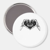 Tot de dood - Skelet Hand Hart Magneet (Voorkant / Achterkant)