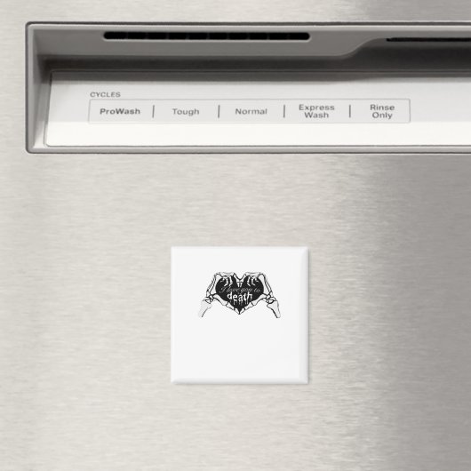 Tot de dood - Skelet Hand Hart Magneet (Insitu (Vaatwasser))