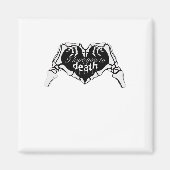 Tot de dood - Skelet Hand Hart Magneet (Voorkant)